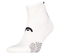 HEAD Padel Quarter Sock, Blanco, 39-42 Unisex Adulto
