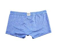 Head Calzoncillos para hombre, calzoncillos para hombre, bragas suaves y sexys, ropa interior para hombre, calzoncillos bóxer anchos, azul, M