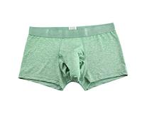 Head Calzoncillos para hombre, calzoncillos para hombre, bragas suaves y sexys, ropa interior para hombre, calzoncillos bóxer anchos, verde, S