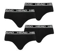 HEAD Calzoncillos slip básicos para hombre, 4 unidades, 002 - Negro, XL