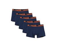 HEAD Boxer, Azul/Naranja, S (Pack de 5) para Hombre