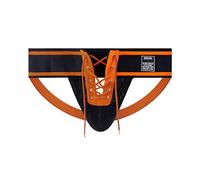 Head - Calzoncillos tipo bóxer para hombre, de látex, con abertura, naranja, M