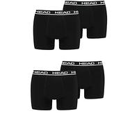 HEAD Calzoncillos tipo bóxer para hombre, paquete de 4 unidades, Negro , L