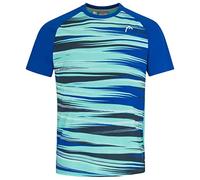 HEAD Camiseta Slice para Hombre, Azul Rey/patrón, M