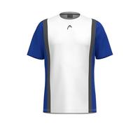 HEAD Club 25 Tech T-Shirt Boys Camiseta, Blanco Azul Real, 164 Unisex niños