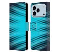 Head Case Designs Azul Radial Tonos Medios Funda de Cuero Tipo Cartera Compatible con Apple iPhone 17 Pro
