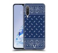 Head Case Designs Cuadrado Azul Clásico Bandana de Cachimira Carcasa de Gel de Silicona Compatible con Xiaomi Mi 9 Pro / 5G