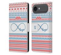 Head Case Designs Esperanza Azteca de Infinito Funda de Cuero Tipo Cartera Compatible con Apple iPhone 17 Air