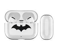Head Case Designs Funda de cristal duro transparente con licencia oficial de Batman DC Comics Hush Logos compatible con Apple AirPods Pro