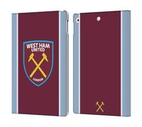 Head Case Designs Funda de Piel Tipo Cartera con Licencia Oficial del West Ham United FC Home 2021/22 Compatible con Apple iPad 10.2 2019/2020/2021