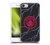 Head Case Designs Funda rígida con licencia oficial del Manchester City Man City FC Tercera 2023/24 compatible con Apple iPhone 7/8/SE 2020 y 2022