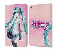 Head Case Designs Funda tipo cartera de piel con licencia oficial de Hatsune Miku Star Graphics compatible con Apple iPad 9.7 2017 / iPad 9.7 2018