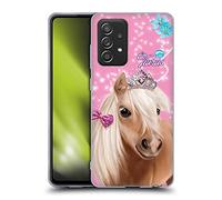 Head Case Designs Licenciado Oficialmente Animal Club International Caballo Caras Reales Carcasa de Gel de Silicona Compatible con Galaxy A52 / A52s / 5G (2021)