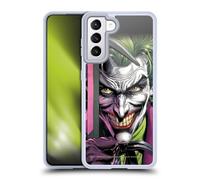 Head Case Designs Licenciado Oficialmente Batman DC Comics The Clown Three Jokers Carcasa de Gel de Silicona Compatible con Samsung Galaxy S21 5G