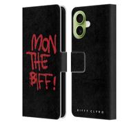 Head Case Designs Licenciado Oficialmente Biffy Clyro Mon The Biff Gráficos Funda de Cuero Tipo Cartera Compatible con Apple iPhone 17