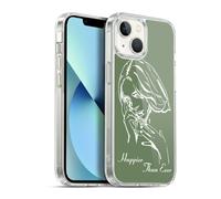 Head Case Designs Licenciado Oficialmente Billie Eilish Album Stencil Green Happier Than Ever Carcasa de Gel de Silicona Compatible con Apple iPhone 13