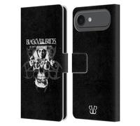 Head Case Designs Licenciado Oficialmente Black Veil Brides Caras de Calavera Arte de Banda Funda de Cuero Tipo Cartera Compatible con Apple iPhone 17 Air
