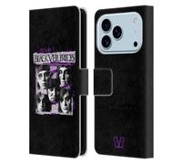 Head Case Designs Licenciado Oficialmente Black Veil Brides Caras Grunge Arte de Banda Funda de Cuero Tipo Cartera Compatible con Apple iPhone 17 Pro