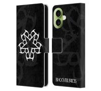 Head Case Designs Licenciado Oficialmente Black Veil Brides Logotipo Arte de Banda Funda de Cuero Tipo Cartera Compatible con Apple iPhone 17