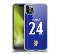 Head Case Designs Licenciado Oficialmente Chelsea FC Reece James 2026/27 Camiseta Casa Jugadores 1er Grupo Funda de Gel [Grado Militar] Compatible con Apple iPhone 11 Pro MAX Y Compatible con MagSafe