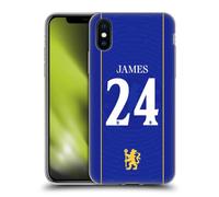 Head Case Designs Licenciado Oficialmente Chelsea FC Reece James 2026/27 Players Home Kit 1st Group Funda de Gel [Grado Militar] Compatible con Apple iPhone X/iPhone XS Y Compatible con MagSafe