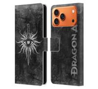 Head Case Designs Licenciado Oficialmente EA Bioware Dragon Age Inquisición angustiada Heráldica Funda de Cuero Tipo Cartera Compatible con Apple iPhone 17 Pro MAX