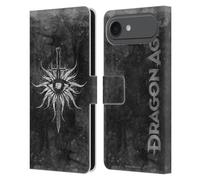 Head Case Designs Licenciado Oficialmente EA Bioware Dragon Age Inquisición angustiada Heráldica Funda de Cuero Tipo Cartera Compatible con Apple iPhone 17 Air