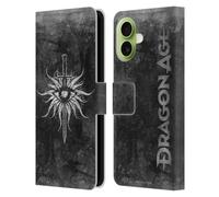 Head Case Designs Licenciado Oficialmente EA Bioware Dragon Age Inquisición angustiada Heráldica Funda de Cuero Tipo Cartera Compatible con Apple iPhone 17