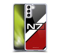 Head Case Designs Licenciado Oficialmente EA Bioware Mass Effect Rayas con Logo N7 Gráficos Caso Funda de Gel Suave Compatible con Samsung Galaxy S21+ 5G