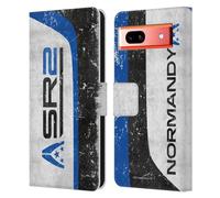 Head Case Designs Licenciado Oficialmente EA Bioware Mass Effect SR2 Normandía 3 Insignias y Logotipos Carcasa de Cuero Tipo Libro Compatible con Google Pixel 7a