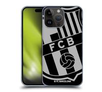 Head Case Designs Licenciado Oficialmente FC Barcelona De Gran tamaño 2017/18 Crest Carcasa rígida Compatible con Apple iPhone 15 Pro MAX