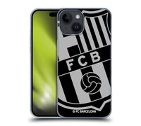 Head Case Designs Licenciado Oficialmente FC Barcelona De Gran tamaño 2017/18 Crest Carcasa rígida Compatible con Apple iPhone 15