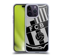 Head Case Designs Licenciado Oficialmente FC Barcelona De Gran tamaño 2017/18 Crest Caso Funda de Gel Suave Compatible con Apple iPhone 14 Pro MAX
