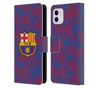 Head Case Designs Licenciado Oficialmente FC Barcelona Fallo técnico Patrones de Cresta Carcasa de Cuero Tipo Libro Compatible con Apple iPhone 11