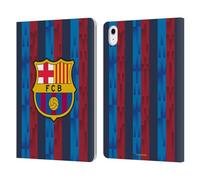 Head Case Designs Licenciado Oficialmente FC Barcelona Home 2022/23 Crest Kit Carcasa de Cuero Tipo Libro Compatible con Apple iPad Air 2020/2022