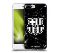 Head Case Designs Licenciado Oficialmente FC Barcelona Mármol Negro Crest Patterns Carcasa de Gel de Silicona Compatible con Apple iPhone 7 Plus/iPhone 8 Plus
