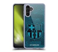 Head Case Designs Licenciado Oficialmente FC Barcelona Negro 2017/18 Crest Caso Funda de Gel Suave Compatible con Samsung Galaxy A13 5G (2021)