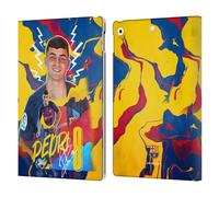 Head Case Designs Licenciado Oficialmente FC Barcelona Pedri 2022/23 Primer Equipo Carcasa de Cuero Tipo Libro Compatible con Apple iPad 10.2 2019/2020/2021