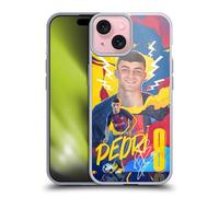 Head Case Designs Licenciado Oficialmente FC Barcelona Pedri 2022/23 Primer Equipo Caso Funda de Gel Suave Compatible con Apple iPhone 15