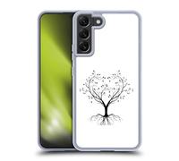 Head Case Designs Licenciado Oficialmente Haroulita Árbol De La Vida Blanco y Negro 3 Caso Funda de Gel Suave Compatible con Samsung Galaxy S22+ 5G