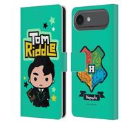 Head Case Designs Licenciado Oficialmente Harry Potter Acertijo Tom Reliquias de la Muerte XXXIII Funda de Cuero Tipo Cartera Compatible con Apple iPhone 17 Air