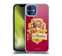 Head Case Designs Licenciado Oficialmente Harry Potter Cresta Gryffindor Sorcerer's Stone I Carcasa de Gel de Silicona Compatible con Apple iPhone 12 / iPhone 12 Pro