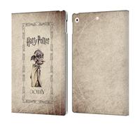 Head Case Designs Licenciado Oficialmente Harry Potter Dobby Criatura Duende de la casa Chamber of Secrets II Carcasa de Cuero Tipo Libro Compatible con Apple iPad 10.2 2019/2020/2021