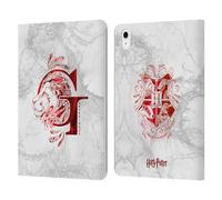 Head Case Designs Licenciado Oficialmente Harry Potter Gryffindor Aguamenti Reliquias de la Muerte IX Carcasa de Cuero Tipo Libro Compatible con Apple iPad Air 2020/2022