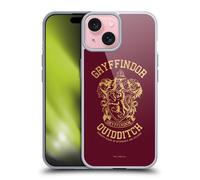 Head Case Designs Licenciado Oficialmente Harry Potter Gryffindor Quidditch Reliquias de la Muerte X Caso Funda de Gel Suave Compatible con Apple iPhone 15