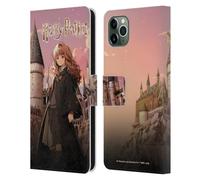 Head Case Designs Licenciado Oficialmente Harry Potter Hermione Granger Celebración Anime Funda de Cuero Tipo Cartera Compatible con Apple iPhone 11 Pro MAX