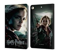 Head Case Designs Licenciado Oficialmente Harry Potter Hermione Granger Reliquias mortales VIII Carcasa de Cuero Tipo Libro Compatible con Apple iPad 9.7 2017 / iPad 9.7 2018
