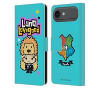 Head Case Designs Licenciado Oficialmente Harry Potter Luna Lovegood Reliquias de la Muerte XLV Funda de Cuero Tipo Cartera Compatible con Apple iPhone 17 Air