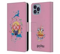 Head Case Designs Licenciado Oficialmente Harry Potter Luna Lovegood Reliquias mortales II Carcasa de Cuero Tipo Libro Compatible con Apple iPhone 14