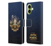 Head Case Designs Licenciado Oficialmente Harry Potter: Magic Awakened Dumbledore Characters Funda de Cuero Tipo Cartera Compatible con Apple iPhone 17